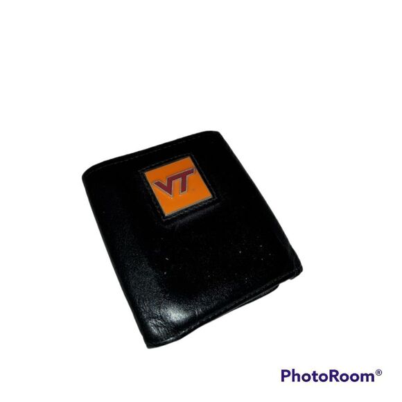 VIRGINIA TECH HOKIES LEATHER TRI-FOLD WALLET - Picture 1 of 6